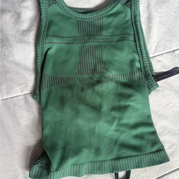 IETS FRANS Recycled Lara Open Tie Back Tank Top Seamless - Picture 1 of 6